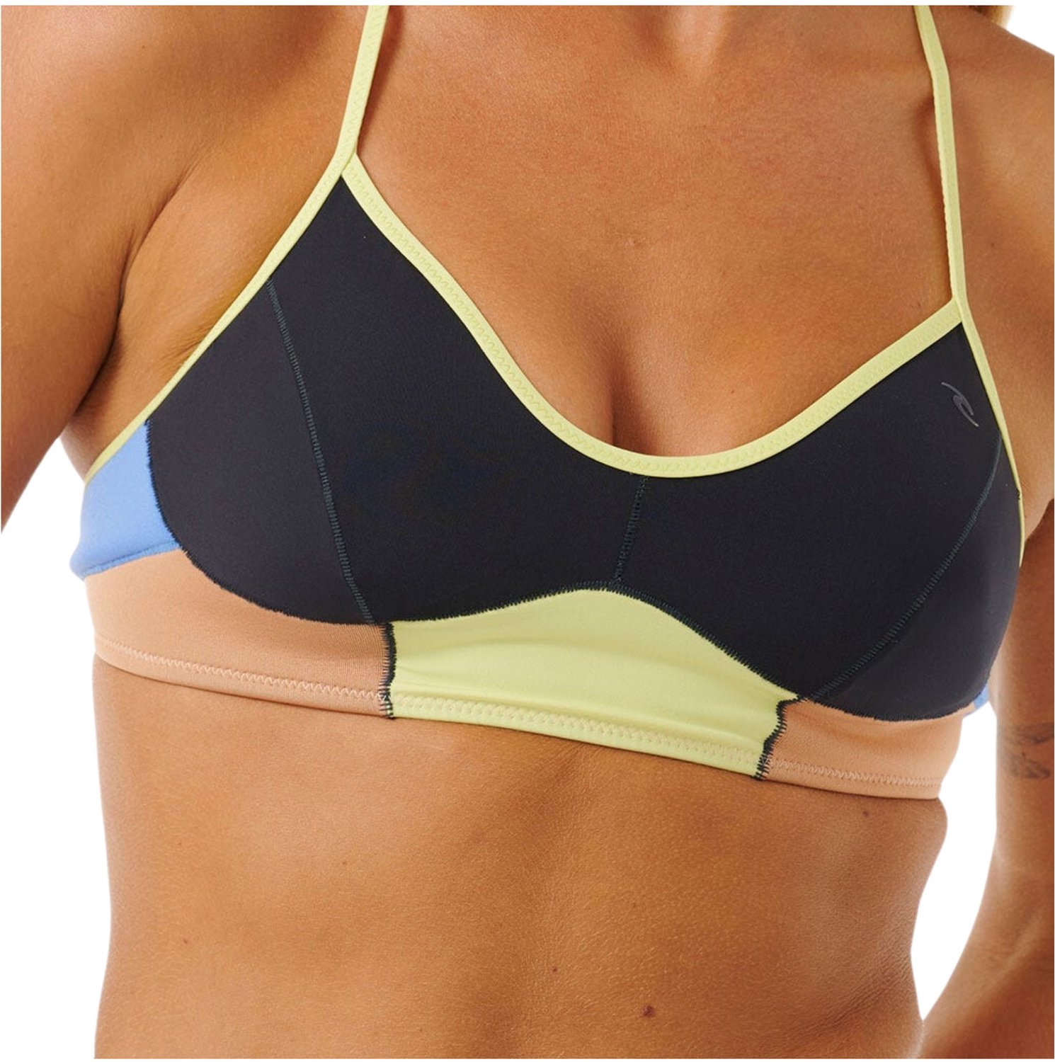 Rip Curl Dames 2025 Mirage Ultieme Bikinitop Shirt Multic Zwart