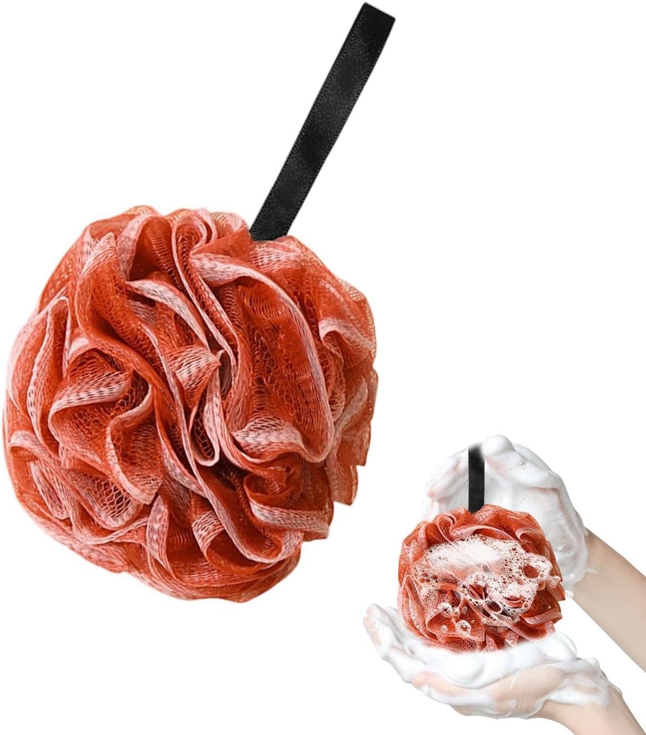 Luffa-spons, fijne peeling met schuim, badspons, voor dames, , kinderen, reizen, badkamer, spa, huis, hotel