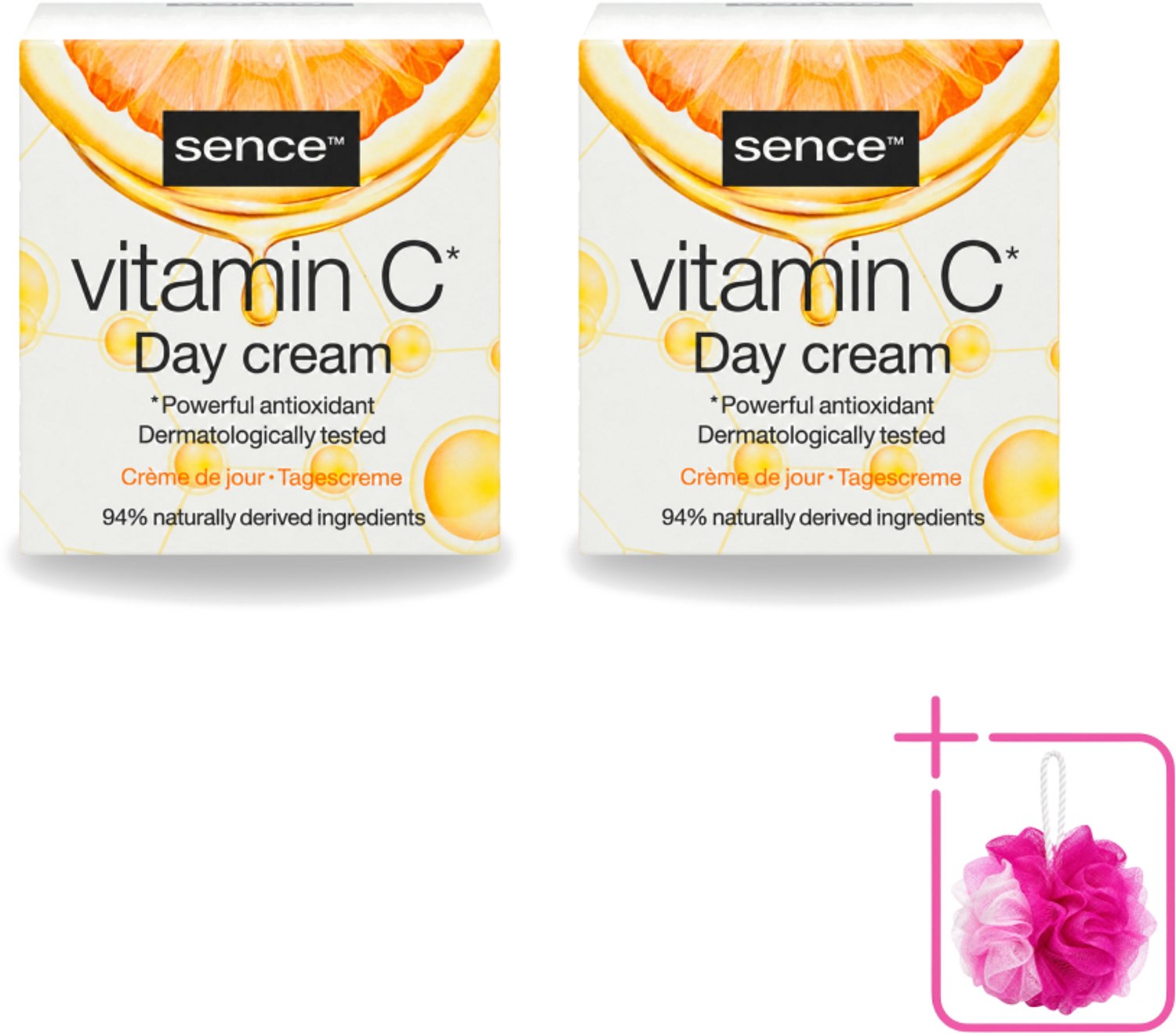 2 x Sence - Vitamine C - Dagcrème - Stralende Huid - 50 ml - Bulkverpakking - Vitamine c crème - Stralende huid