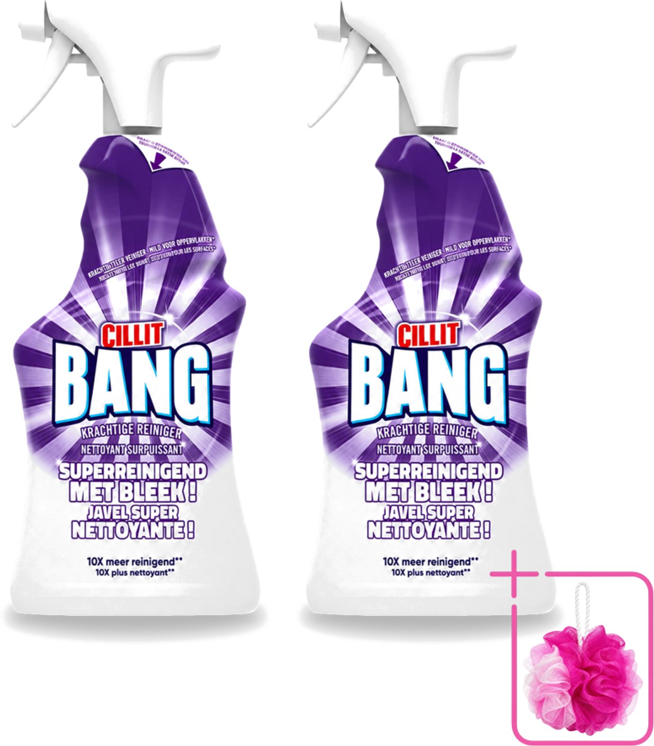 2 x Cillit Bang - Bleek - Verwijdert Hardnekkig Vuil - Sterke Bleekwerking - 750 ml - Bulkverpakking - Schoonmaken - Reinigen
