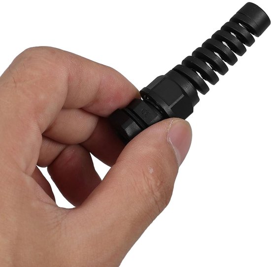 20 Stuks Waterdichte Kabelwartel met Verstelbare Flexibele Spiraal Nylon Kabelklem met Afdichtingen voor Kabelbescherming Langdurige Levensduur — afbeelding 3