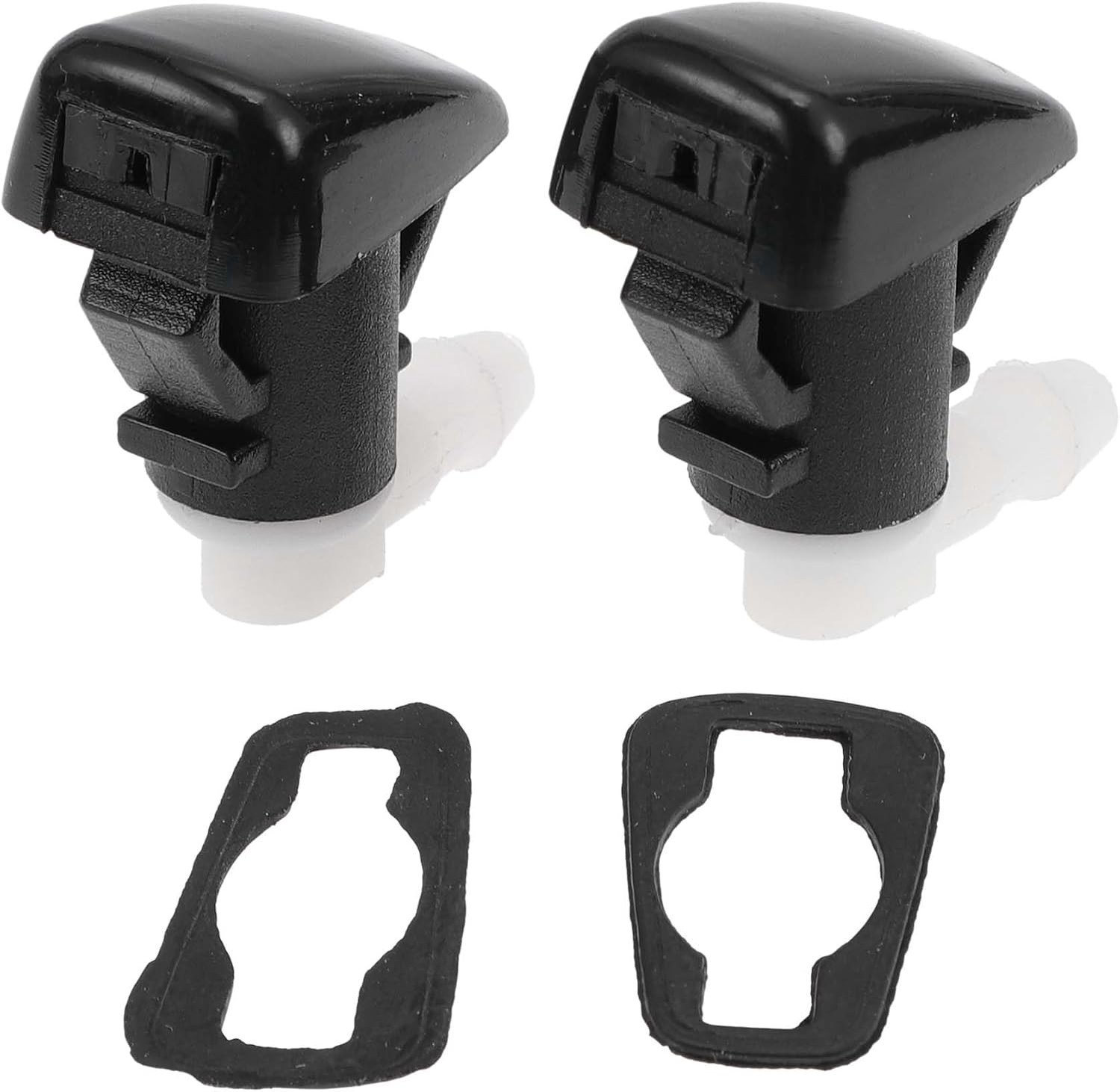 2 stuks voorruitsproeiers zwart kunststof voor Cadillac SRX - voorruit spuitmonden, wissersproeiers, auto-accessoires