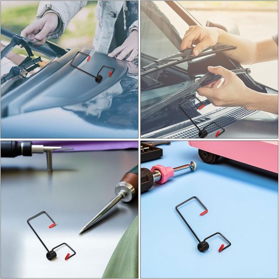 10 Stuks Ruitenwissergereedschap Voorruiten Veerbooster Wisserarmveer Voertuigen Ruitenwisserspanveer Ruitenwissermotor Ruitenwisserarmdrukbooster Ruitenwisseraccessoires — afbeelding 5
