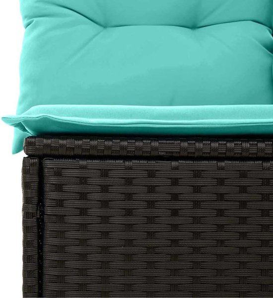 Poly rotan modulair tuinset zwart 33.5 — afbeelding 3