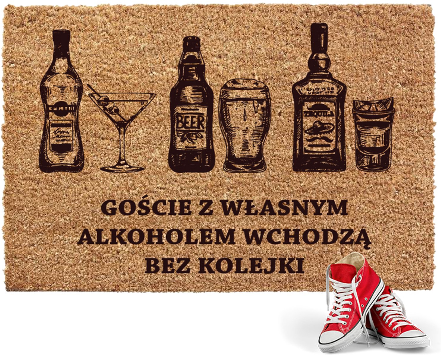 Deurmat Kokosvezel 60x90cm - Dik en Duurzaam