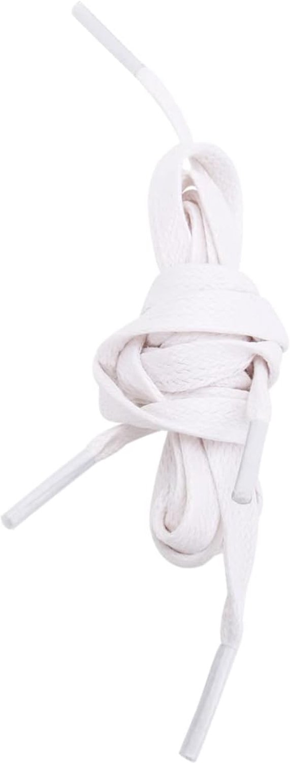 Holibanna Platte Gewaxte Schoenveters Veters Van Gewaxte Laarzen Stretch Veters Voor Sneakers Witte Schoenveters Voor Dames Sneakers Platte Schoenveters Nep Schoenen Vlak Katoen Black
