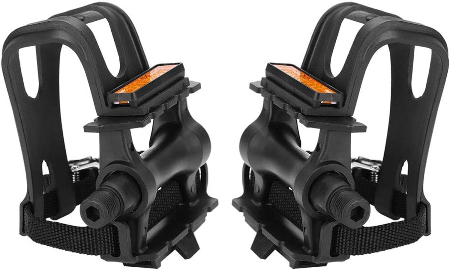 1 paar Fietspedaal, Fietspedalen Met Clips Nylon Fietspedalen Teenclips Riemen voor Fixie Mountainbikes Accessoires Fietsen