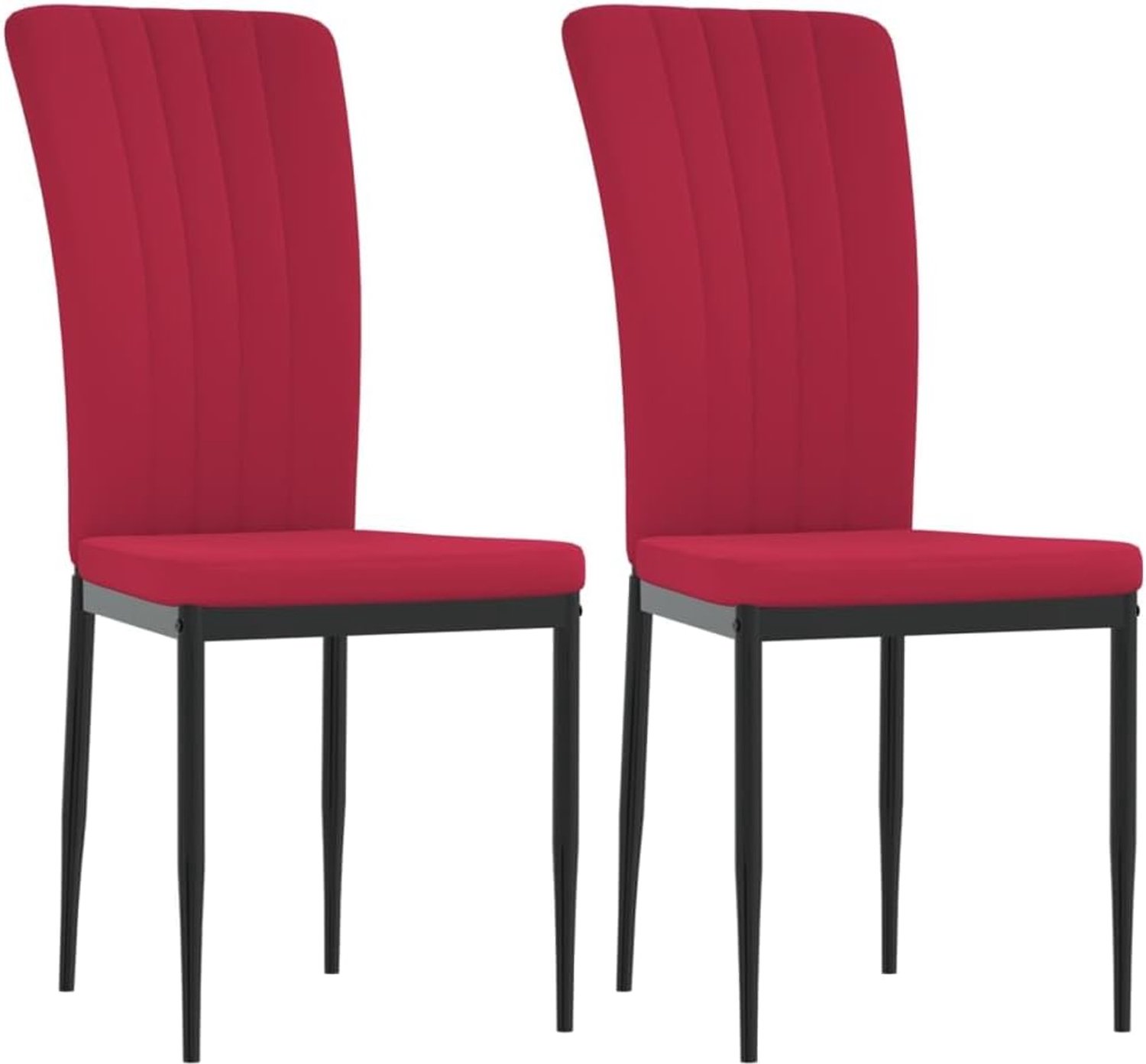 Stuk stoel slaapkamer stoelen voor woonkamer eetkamerstoelen 2 stuks. wijnrood fluweel voor woonkamer, slaapkamer, studeerkamer