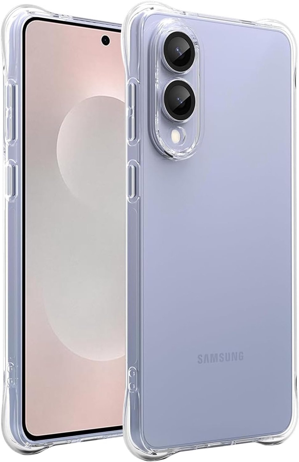 Hoesje voor Galaxy S25 Edge Case/Galaxy S25Slim SM-S937U1 Cover voor Meisjes Vrouwen, Clear Transparant Zachte Flexibele TPU Slanke Telefoon Beschermhoes Cover voor Samsung Galaxy S25Edge