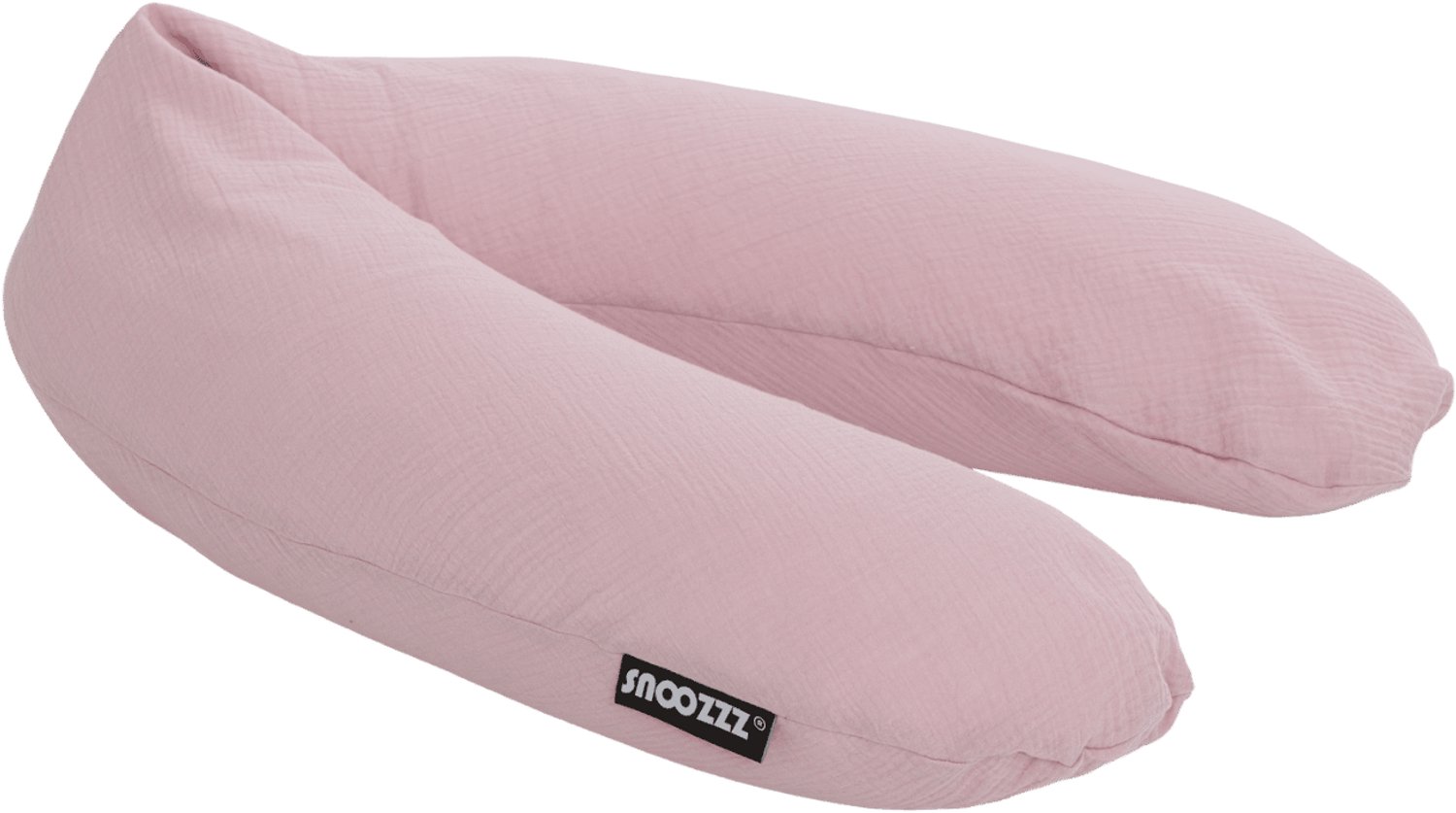 Bol.com Snoozzz Voedingskussen Premium Kwaliteit - 185 cm – Microparel Vulling – Luxe Draagtas – Wasbare Hoes - Oud Roze aanbieding