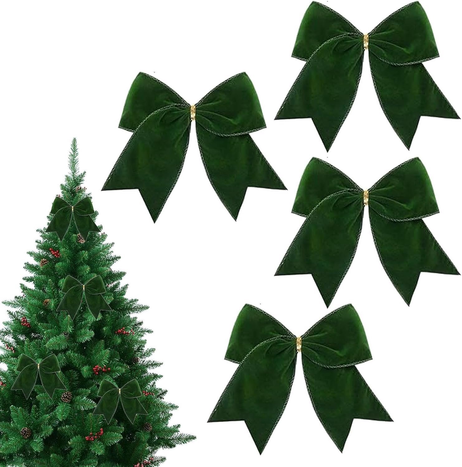 Kerst Strikken Voor De Kerstboom 4 Stuks Feestdagen Decoraties En