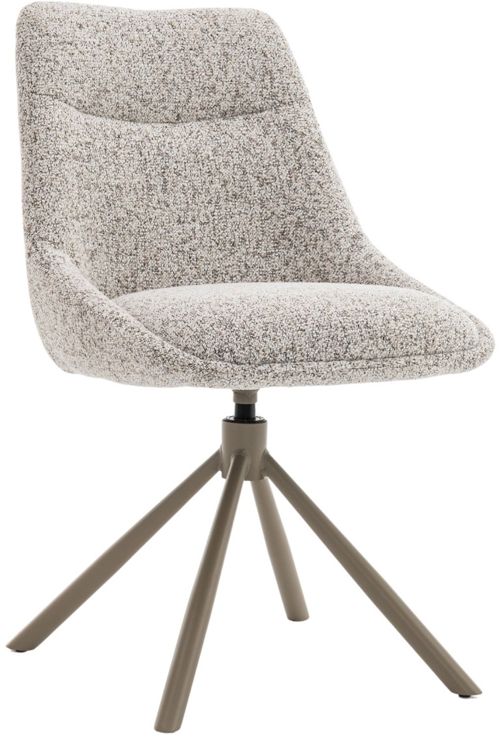 DÉJA Living Eetkamerstoel Malou - Beige/Taupe - Draaibaar - Set van 2