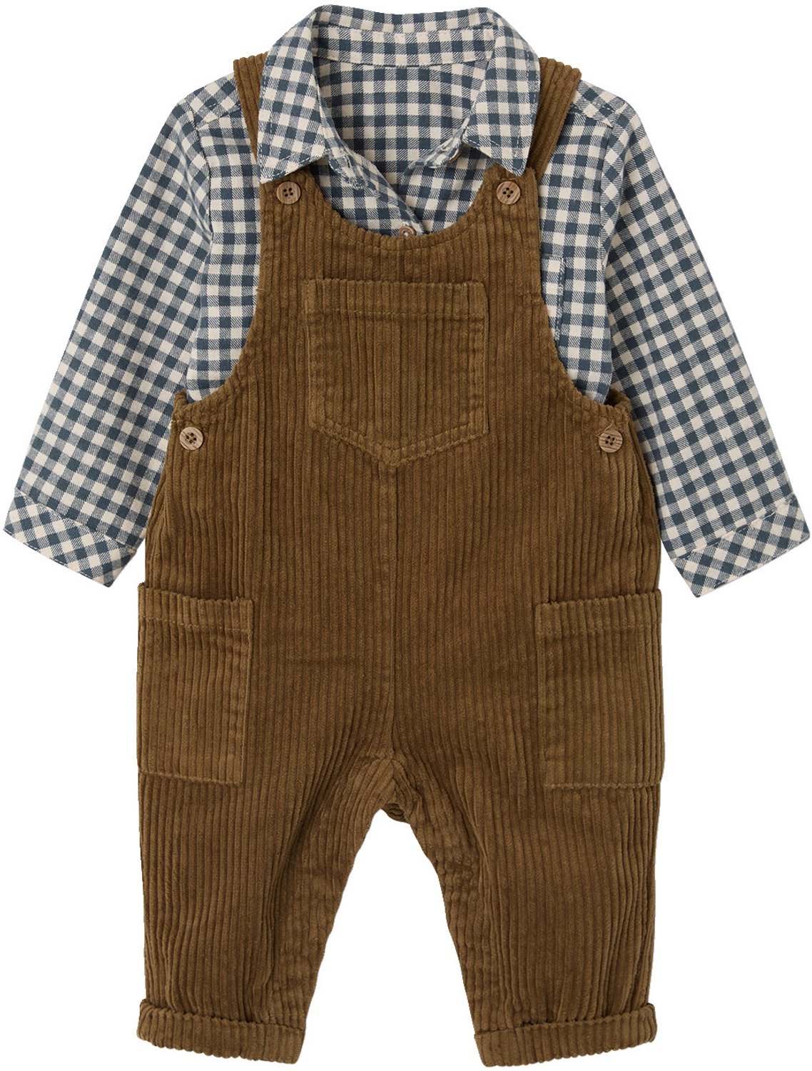 Vertbaudet Babykledingset met tuinbroek en blouse