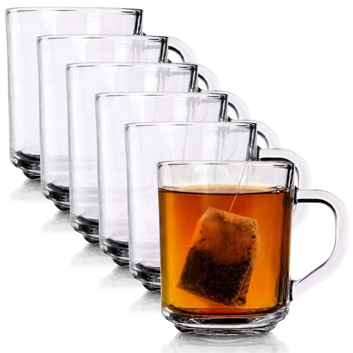 Set van 6 glazen voor warme en koude dranken - 240 ml
