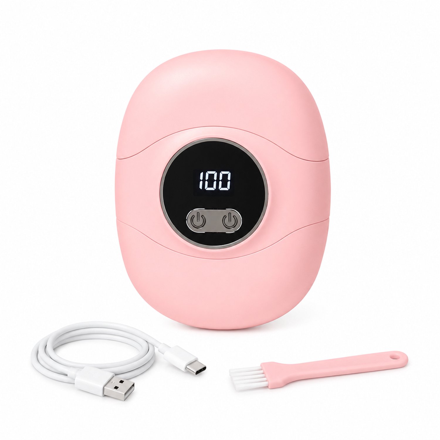 Elektrische nagelknipper - automatisch knippen en vijlen - voor thuisgebruik - roze