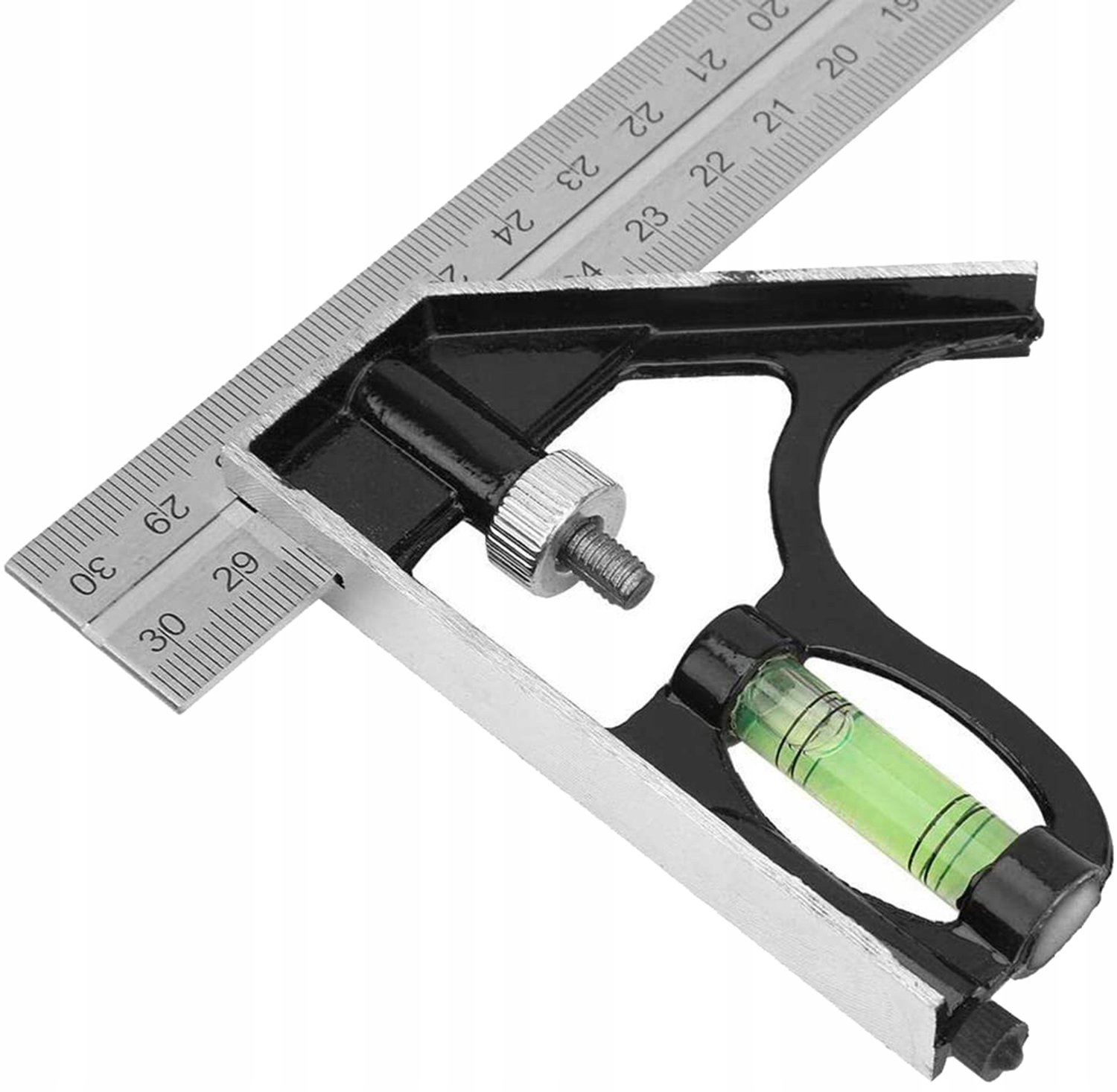 Stalen timmerman winkelhaak met waterpas 300mm