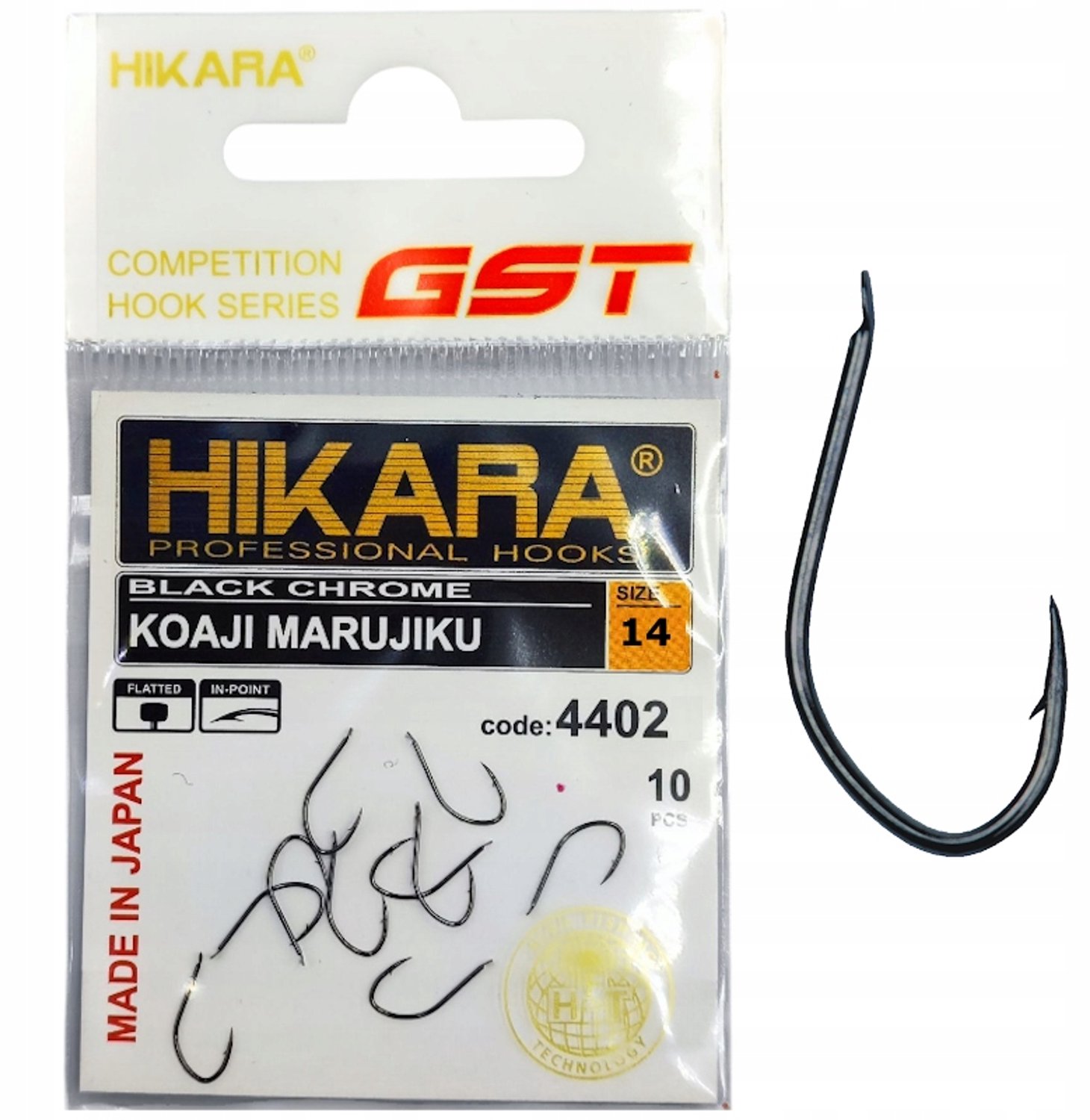 Traper GST Hikara Koaji Marujiku Black Haakjes - Maat 14 (10 stuks)