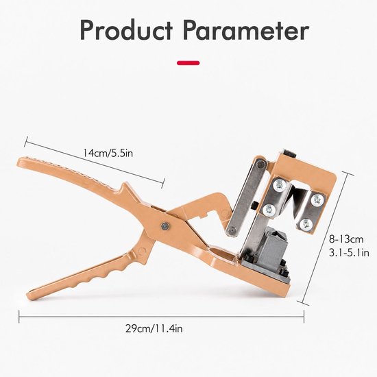 VHV - Enttang - V-Cut Entmachine voor Fruitbomen en Planten - Handmatige Takkenschaar met SK5 Koolstofstalen Mes - Tuinschaar — afbeelding 2