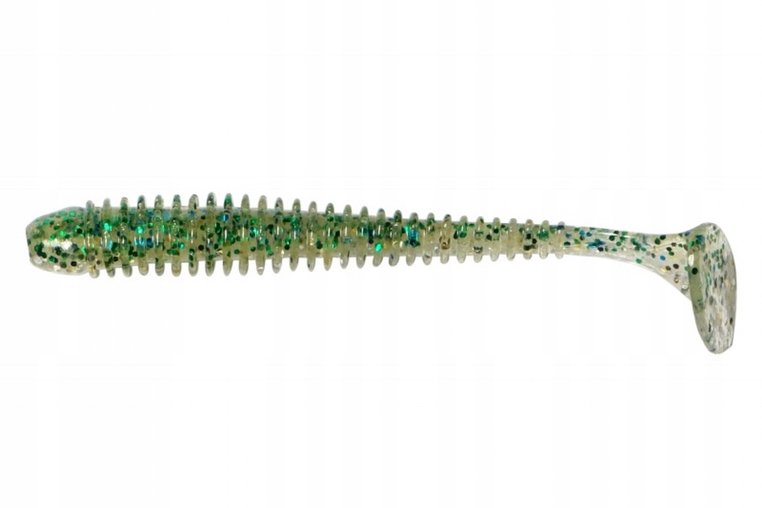 Merkloze Rubberen Vis Lokaas - 5 cm - Groen Sardine - 12 Stuks