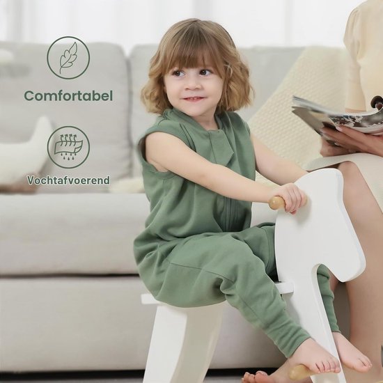 Ademend Katoenen Zomer Slaapzak voor Baby's en Peuters, 1.0 Tog, Geschikt voor Jongens en Meisjes, 95 cm (3-4 jaar) — afbeelding 3