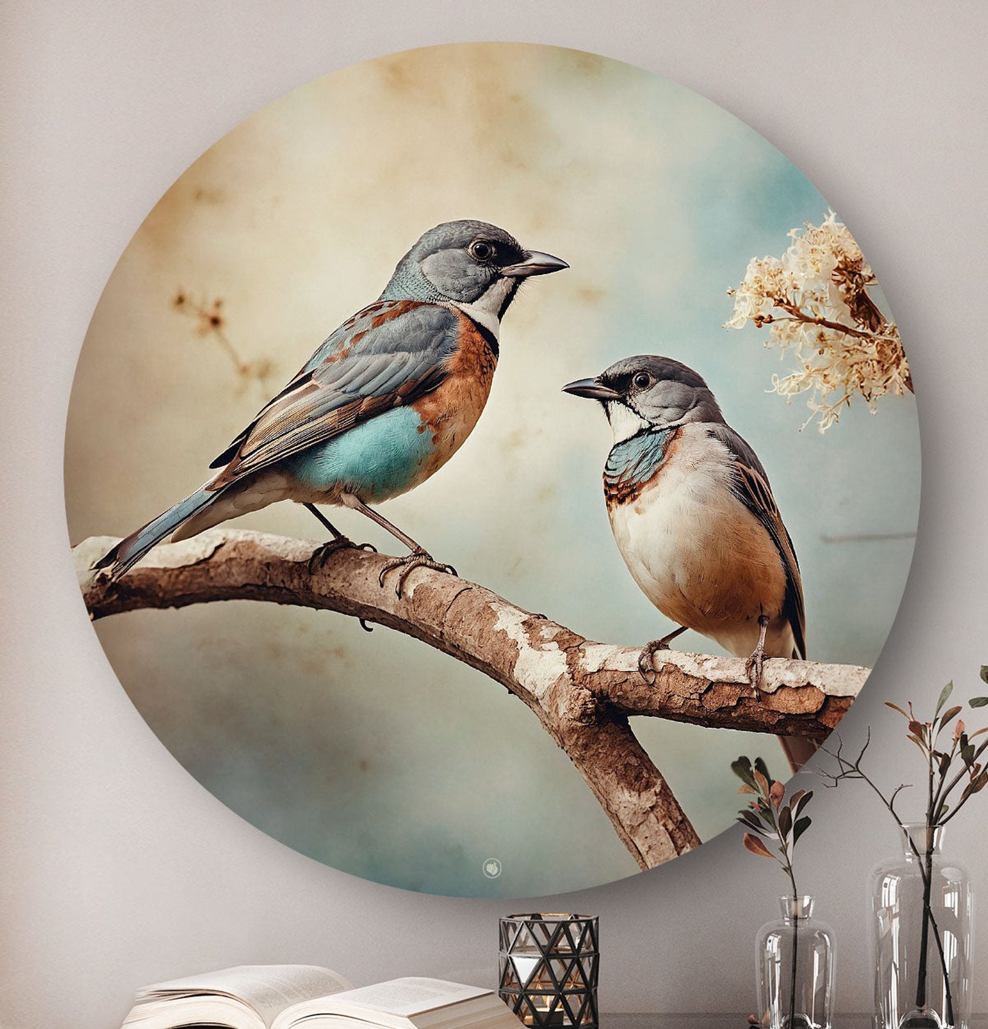 HIP ORGNL Symphony of the Birds - Wandcirkel Vogels Klassiek - 60 cm