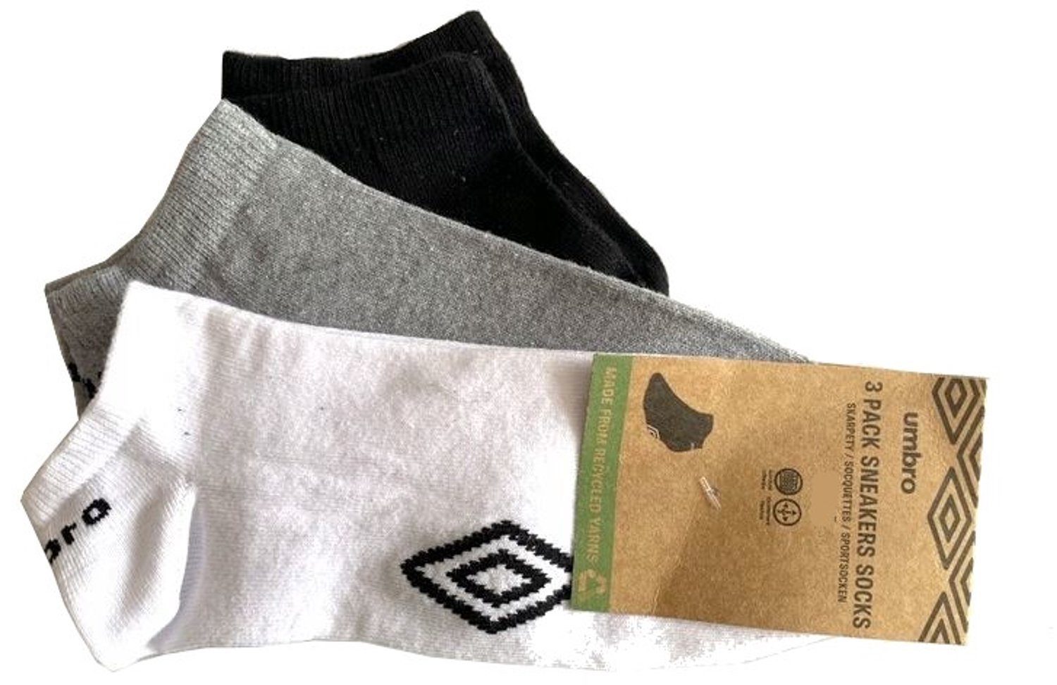 UMBRO Sneakers Sokken 3-Pack Multicolor