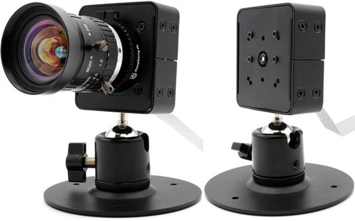 Camera Behuizing met 360° Draaibare Standaard voor Raspberry Pi HQ & Camera Modules