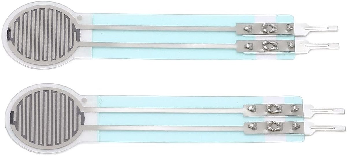 2 Stuks Dunne Film Druksensor Flexibele Buigkracht Gevoelige Weerstand 20g-3kg Weinig Drift en Hoge Nauwkeurigheid