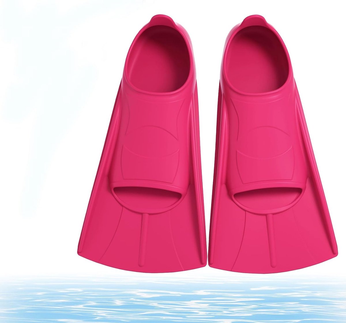 Siliconen zwemvinnen voor kinderen, comfortabele unisex korte vinnen voor snorkelen en zwemtraining, ideaal voor duiken en waterplezier