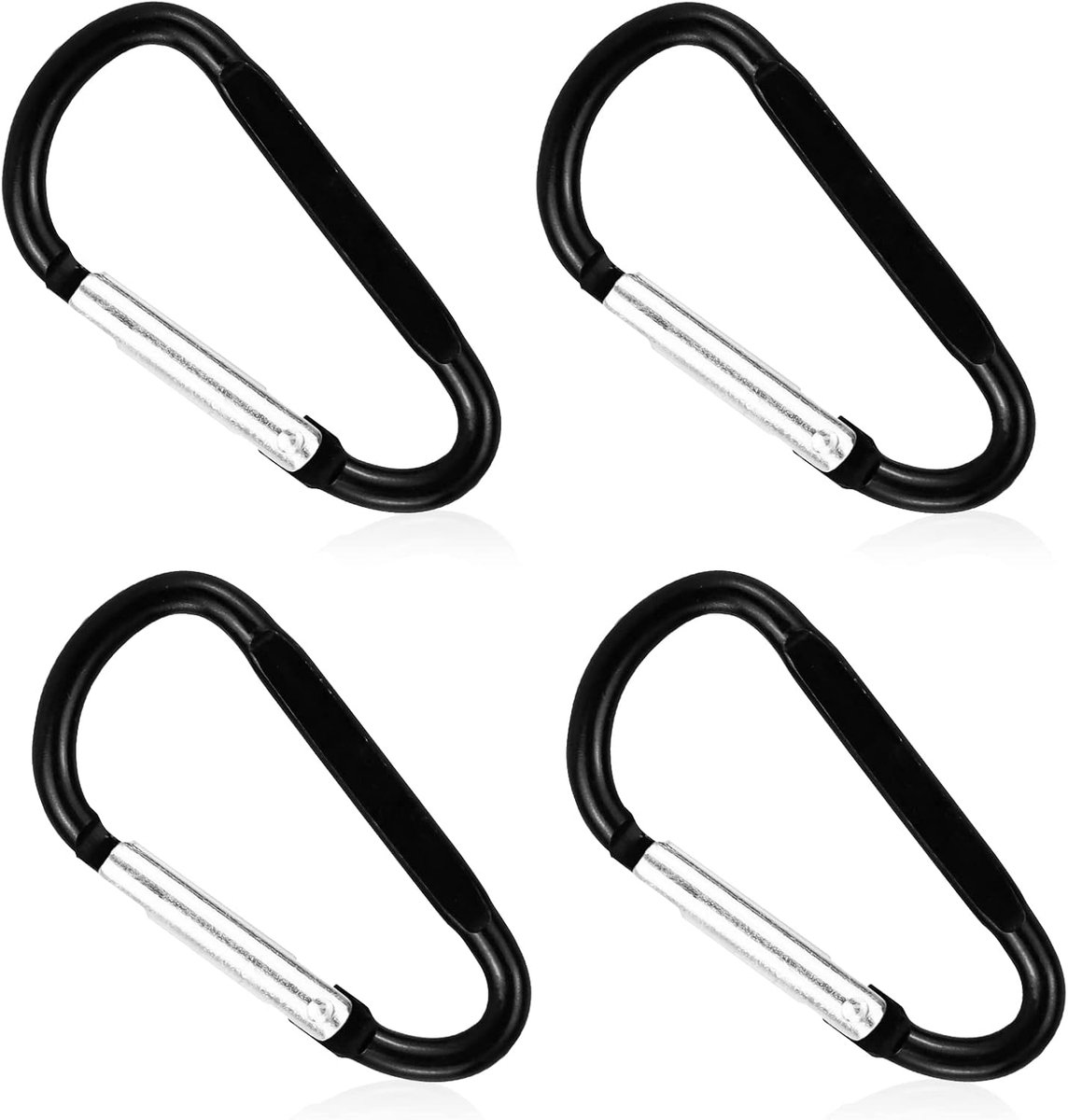 Karabijnhaak Klem, D-ring Clip Haak Karabiner, Mini Karabiner Sleutelhanger voor Outdoor, Vissen, Wandelen, Reizen