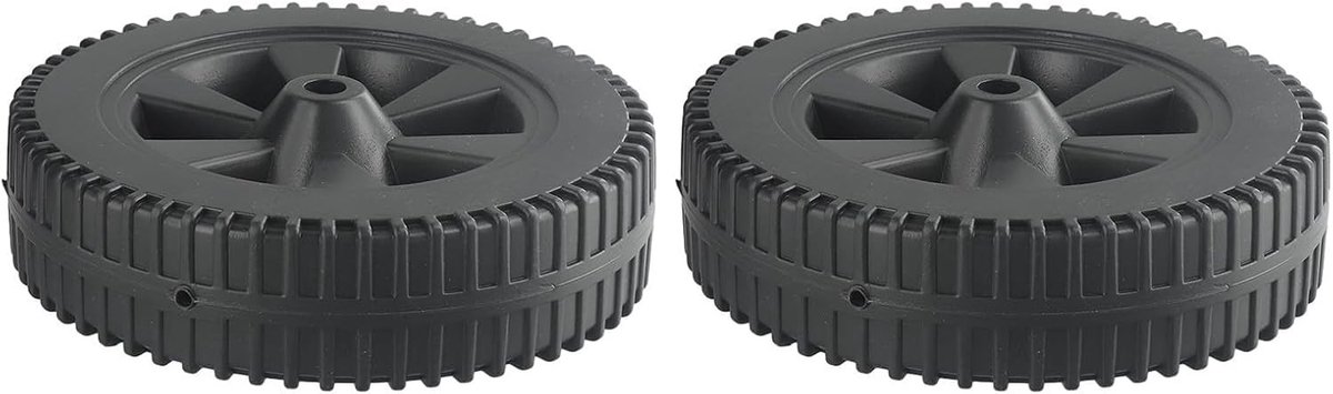 Set van 2 Vervangingswielen voor 7 Inch BBQ Grill - Duurzame Plastic Grillaccessoires voor Gemakkelijk Gebruik en Mobiliteit
