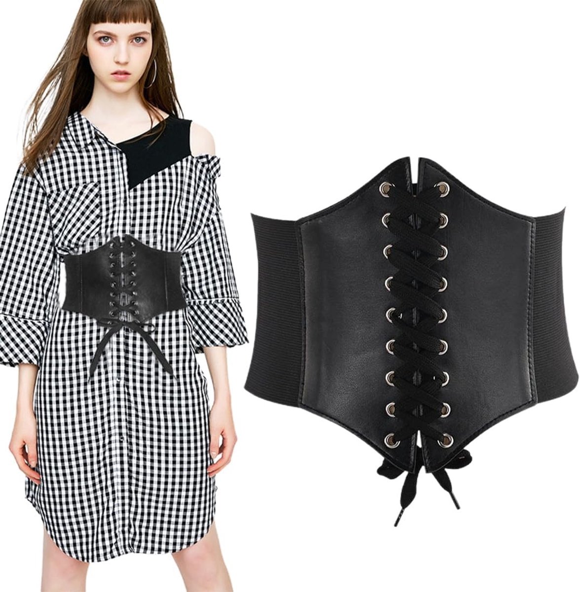 Elegante Taille Corset met Brede Tailleband voor Lichaamsvormgeving en Ondersteuning