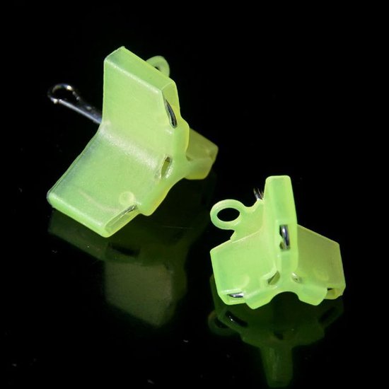 100 Stuks Vissen Haak Beschermers, Treble Haak Covers voor Bescherming en Organisatie van Visspullen (Groen) — afbeelding 5
