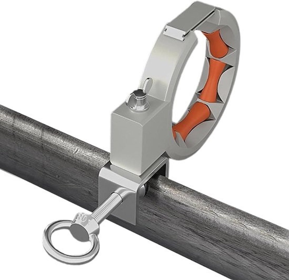 Kabel Katrol Set - Draadgeleider Tool - Elektrisch Installatiewerk - 330 Graden Rotatie - 6.5 cm - Zilver