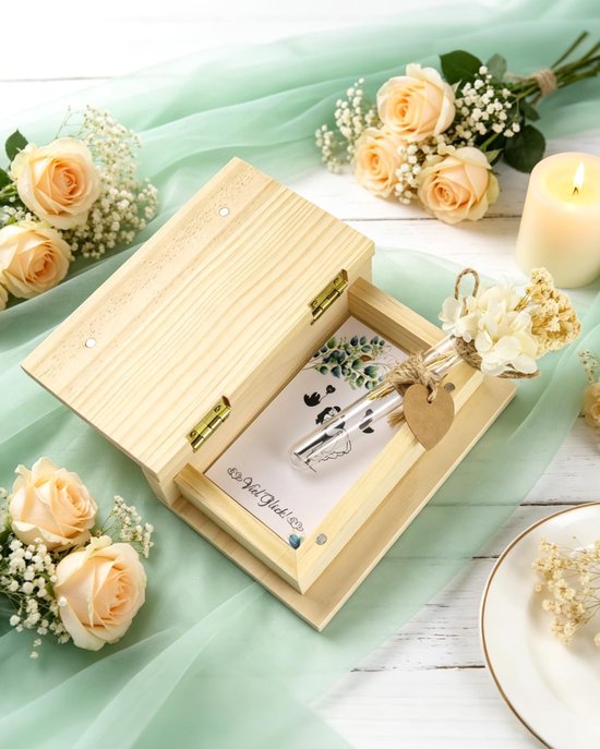 Bruiloft hout huwelijksgeschenken voor bruidspaar — afbeelding 2