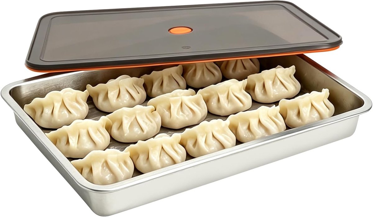 Zakdoos roestvrij staal 2600ml antiaanbaklaag, dumpling box