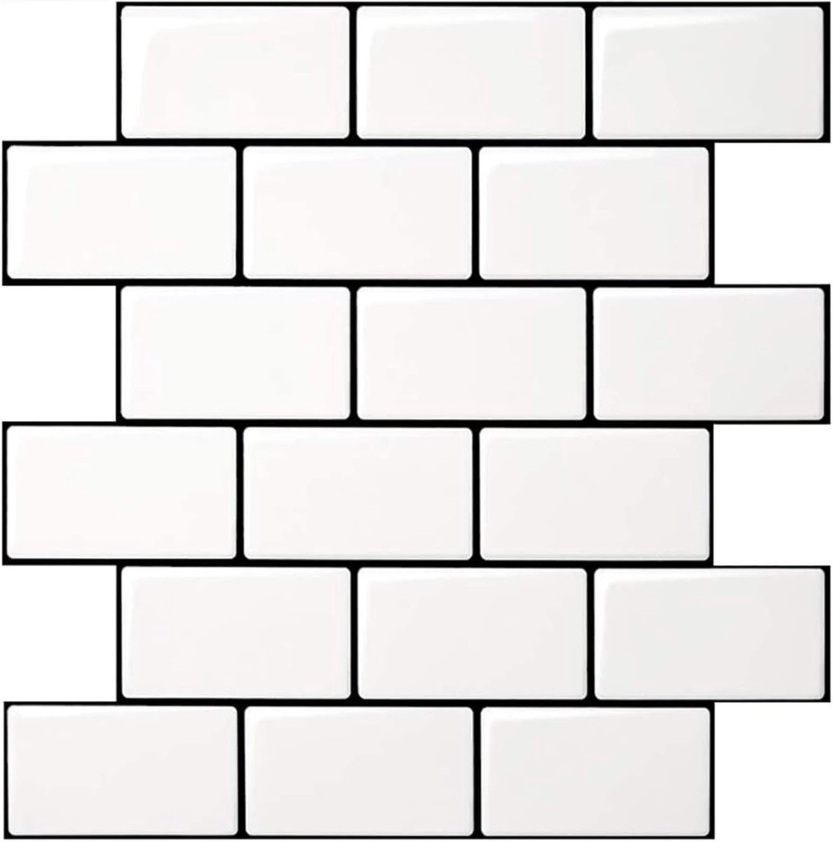 10 tegels, dikte stok op tegels,Peel en Stick Backsplash,metro schil en stok muur tegel backsplash (dikkere versie)