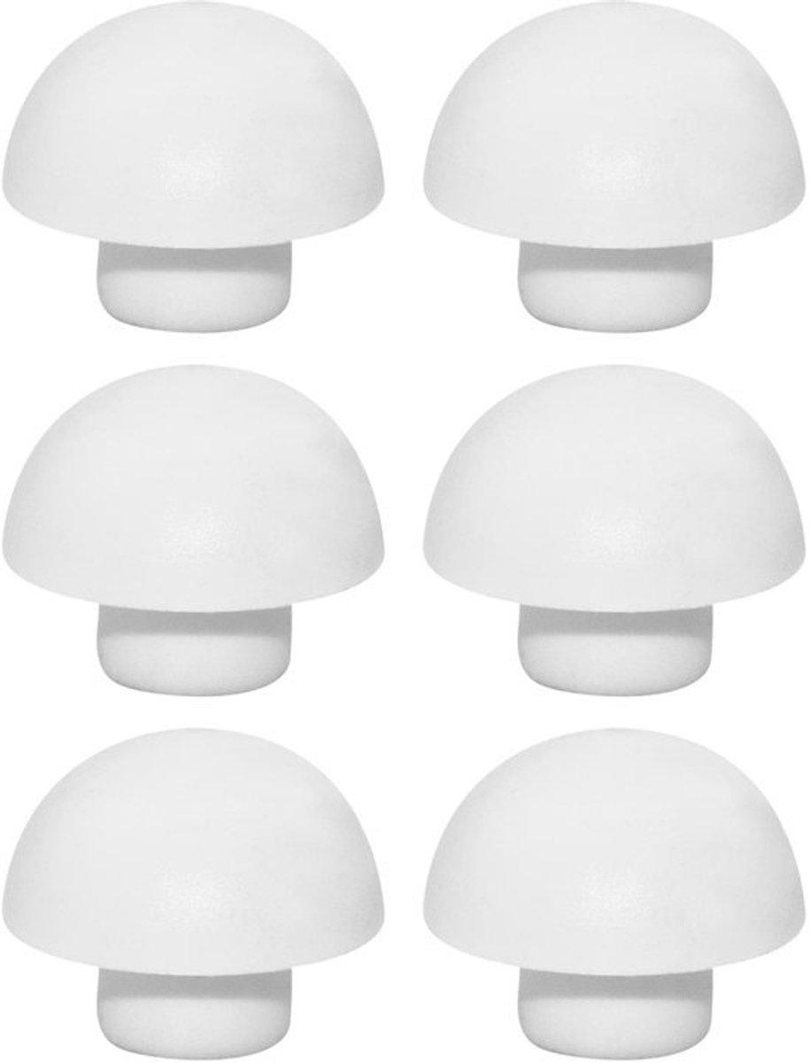 Toiletbril Demper Set - Geluiddempende Stootbumpers voor Toiletbril - Wit