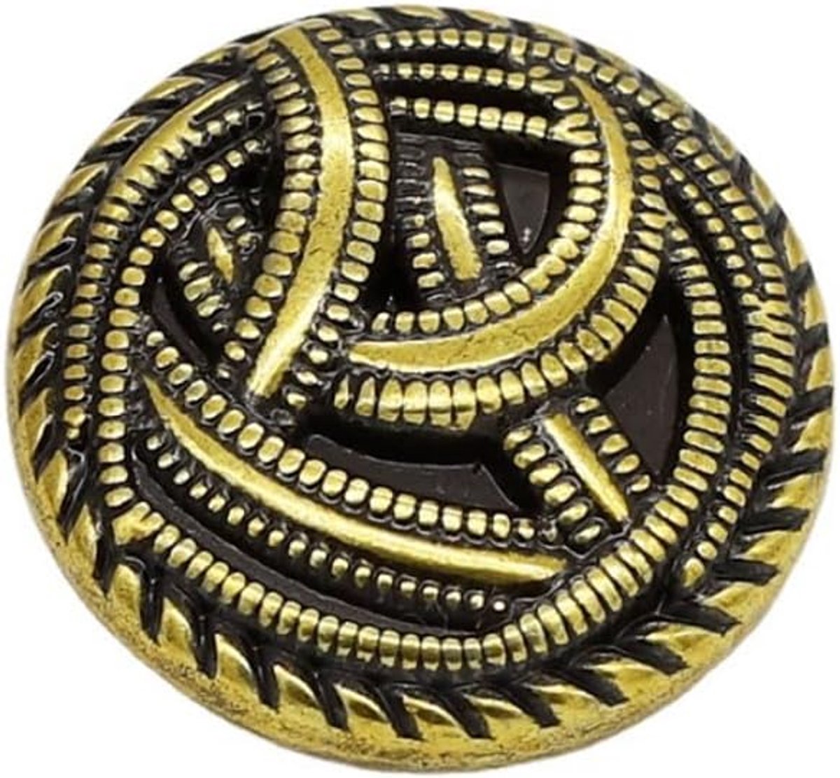 Knopen - Retro Metalen Naaien Knopen Schacht Ronde Vormige Knoop Set voor Blazer, Pakken, Jas, Uniform, Jasje (Goud, 25mm)