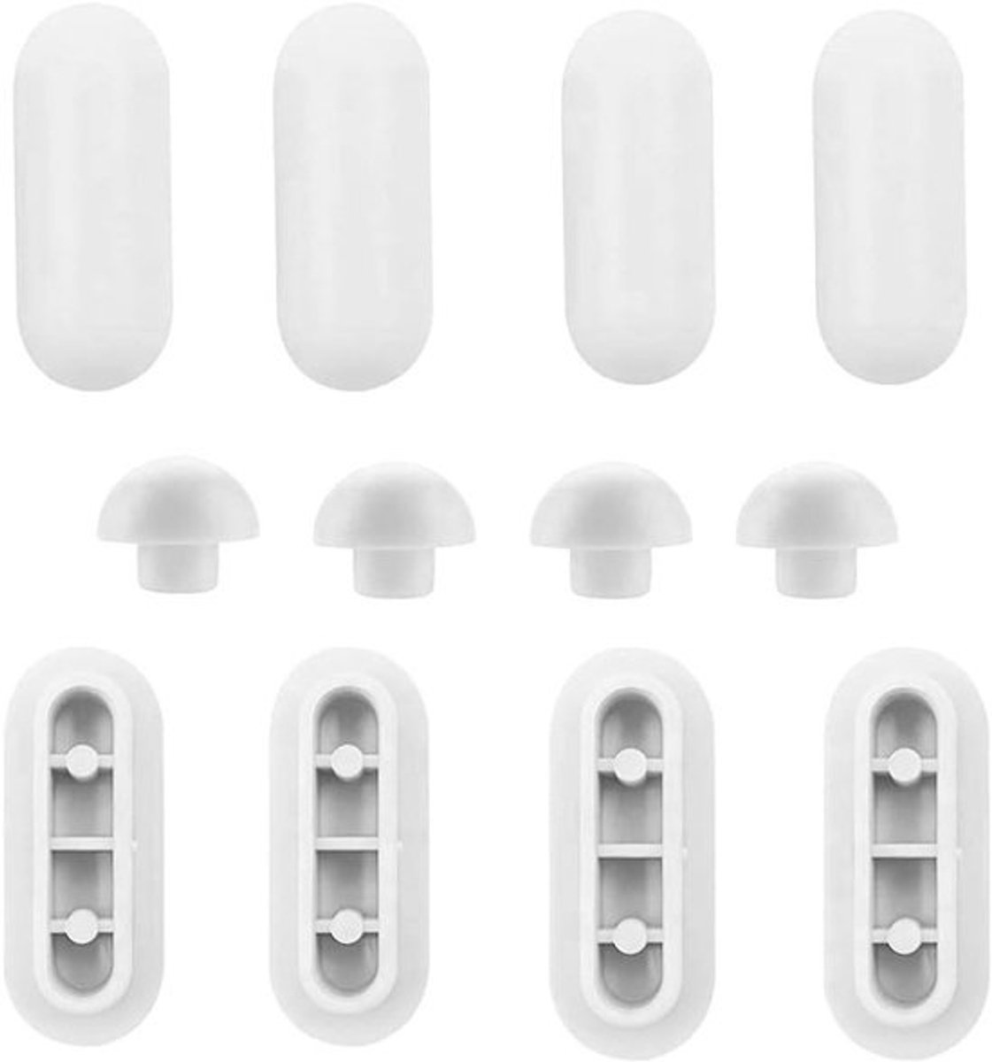 12 Stuks WC-bril Bumpers - Universele Stootdempers voor Toiletzitting