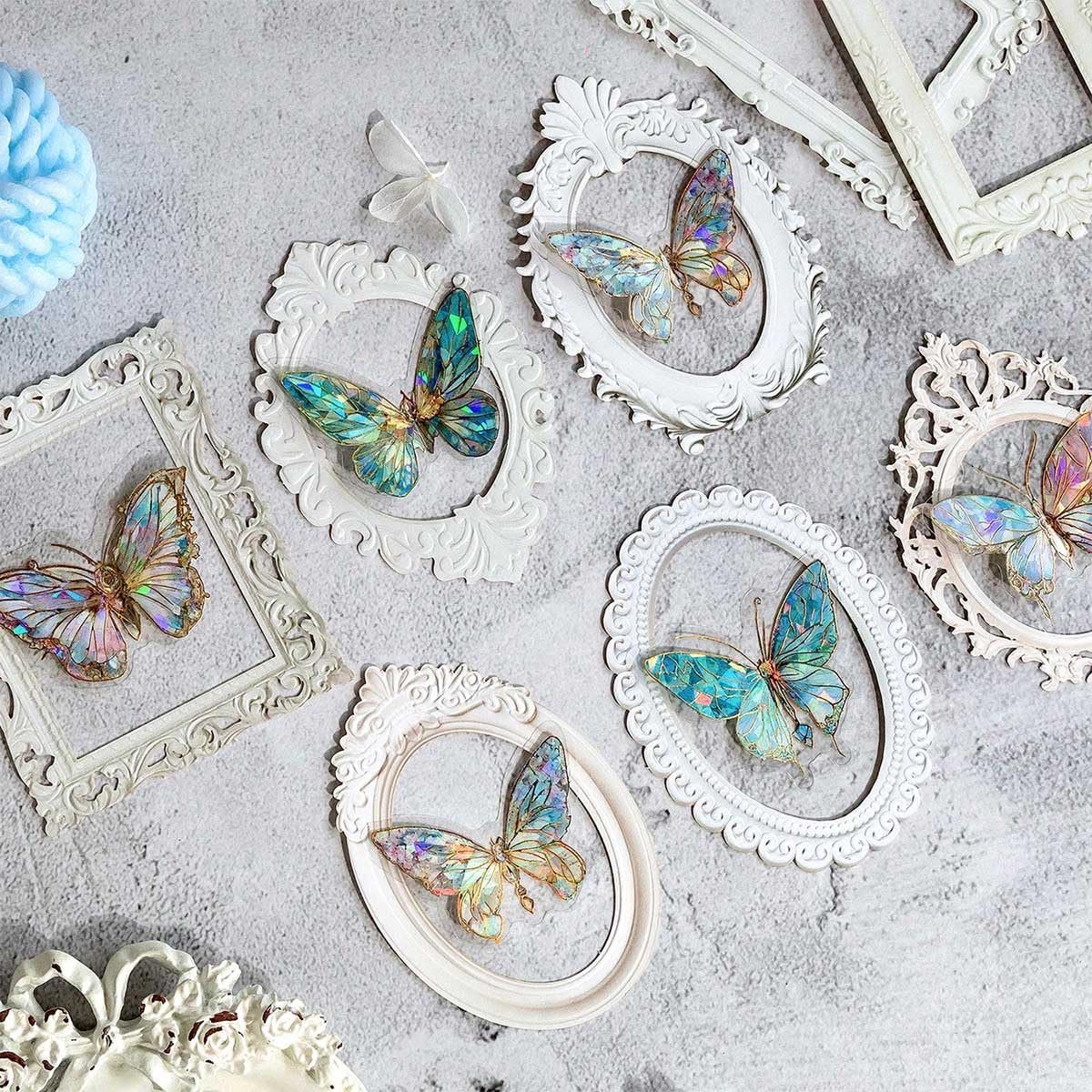 20 stuks mini fotolijsten scrapbooking kaart decoratie vintage kant knutselpapier scrapbook decoratie papier voor collage album notebook dagboek diy scrapbooking