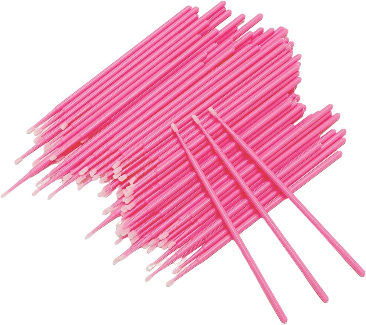300 stuks roze wattenstaafjes, multifunctionele wimperreinigingsstaaf, wimperverlenging, comfortabele rekwisieten en schoonheidsproducten.