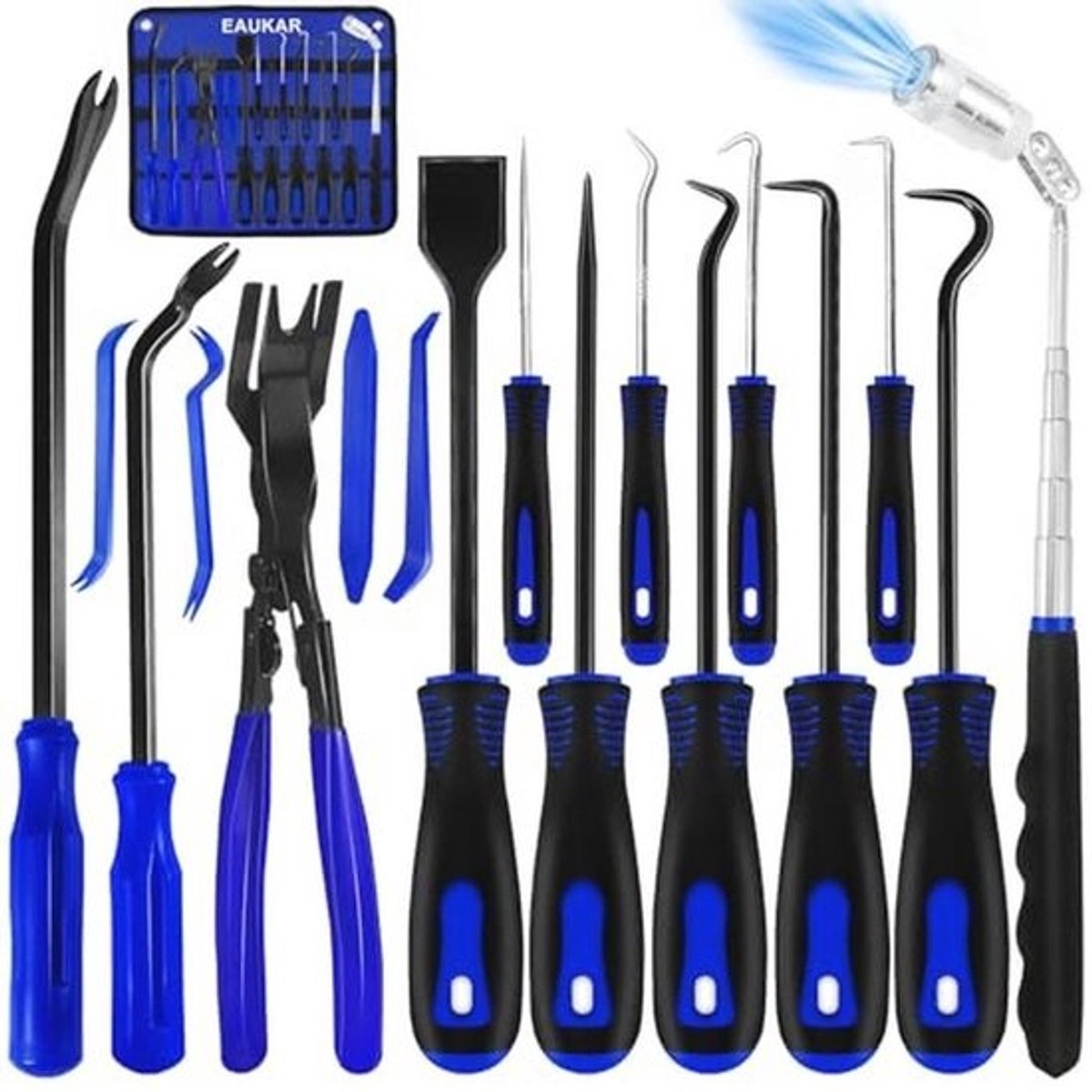 Haak en Pick Tool Set - 17 Stuks Met Schraper en Remover voor Auto