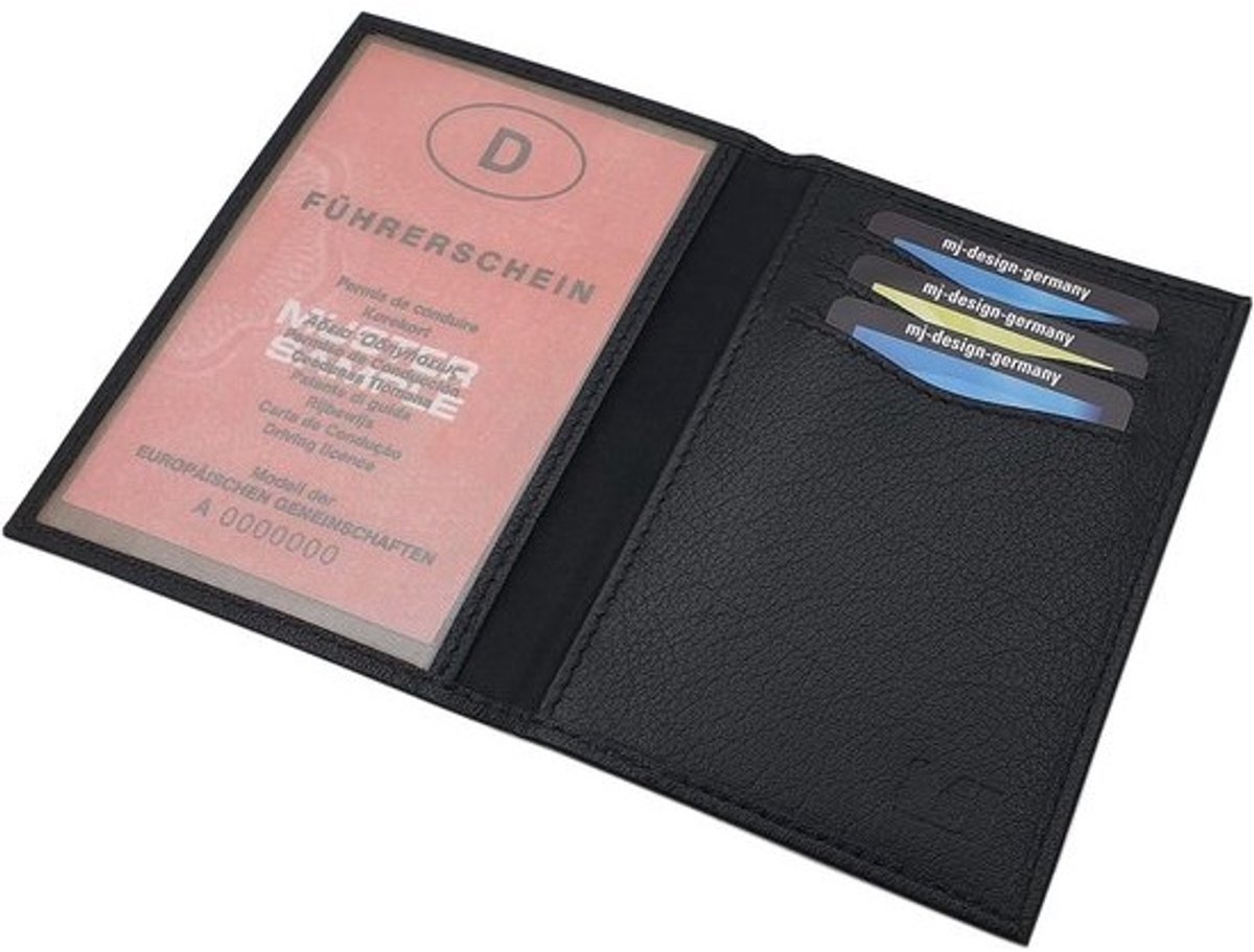 Kaarthouder van Buffelleer voor ID en Creditcards met RFID Bescherming