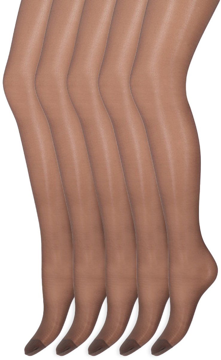 Marianne Matglans Panty | 20 Denier | Merk: Marianne | Maat: S T/M Xxxl | Kleur: Graphite | 5 Paar Bruin
