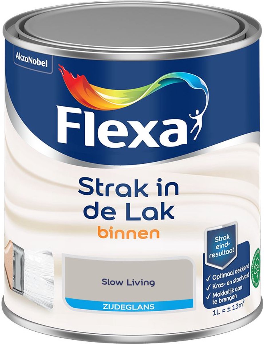 Flexa - Strak In De Lak Binnenlak Zijdeglans - Slow Living - 1 L - Kleur Van Het Jaar 2027