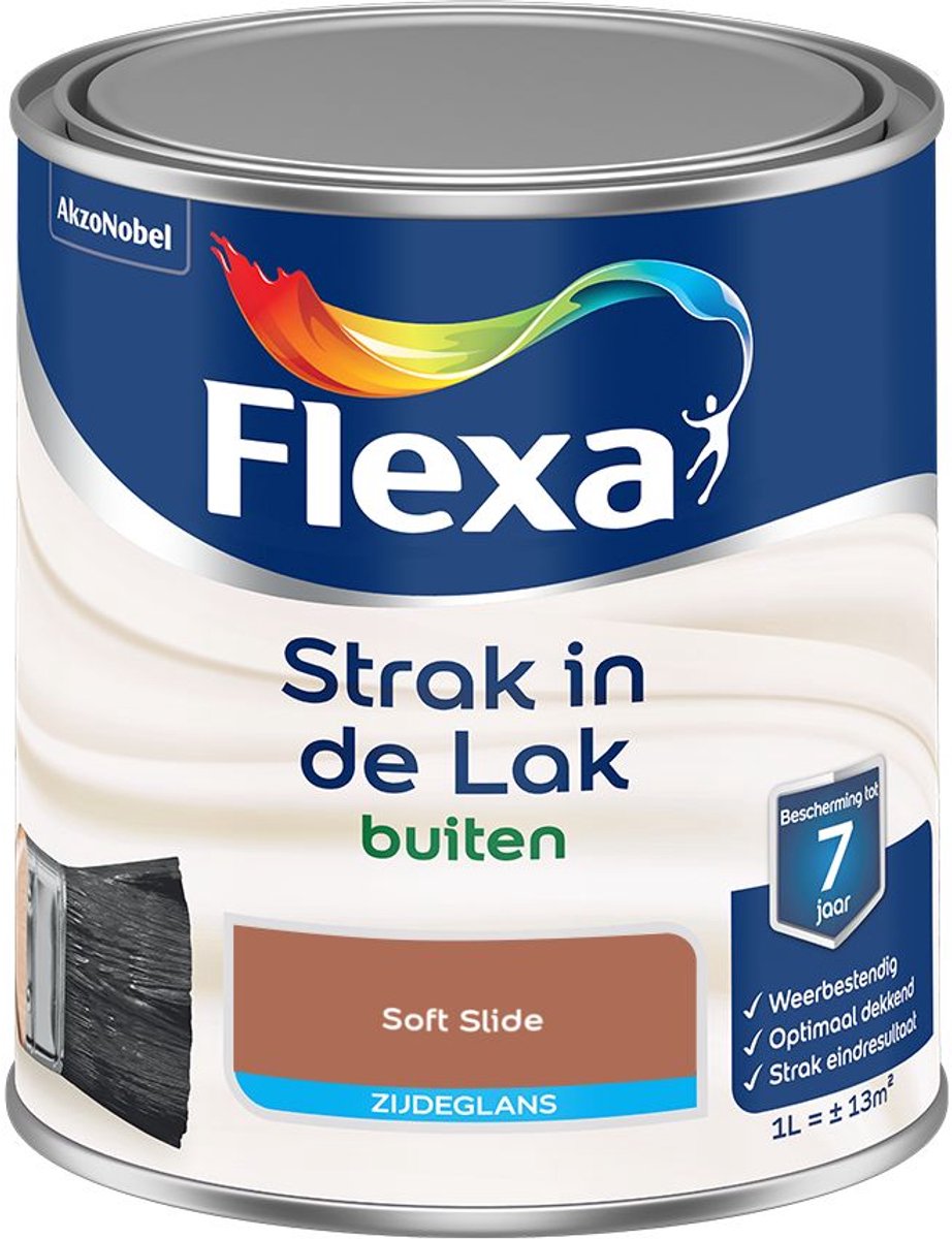 Flexa - Strak In De Lak Buitenlak Zijdeglans - Soft Slide - 1 L - Kleur Van Het Jaar 2027