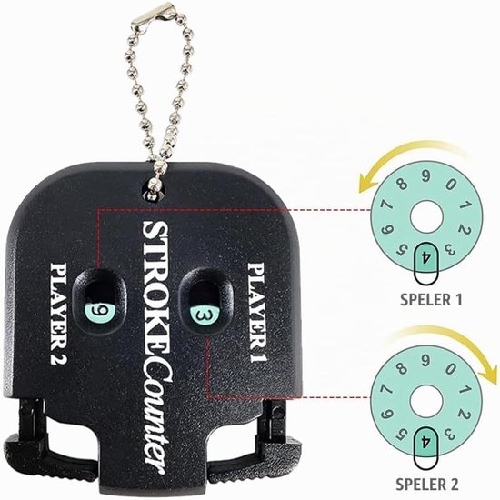 Digitale Golf Score Teller voor 2 Spelers, Handige Stroke Counter en Score Indicator voor Buitenactiviteiten — afbeelding 2