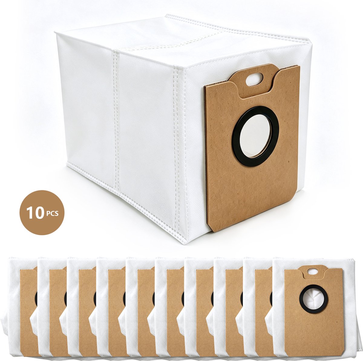 10 Stofzakken voor MYBOT X9 PRO & X7 PRO Robotstofzuiger van MMOBIEL – 3 Liter Inhoud & 4-laags Filtratie – Inclusief Vervangende Stofzakken
