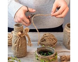 Jute koord natuurlijk 2 mm 300 m voor tuinieren handwerk - Hilpaty bloemisterij decoratie